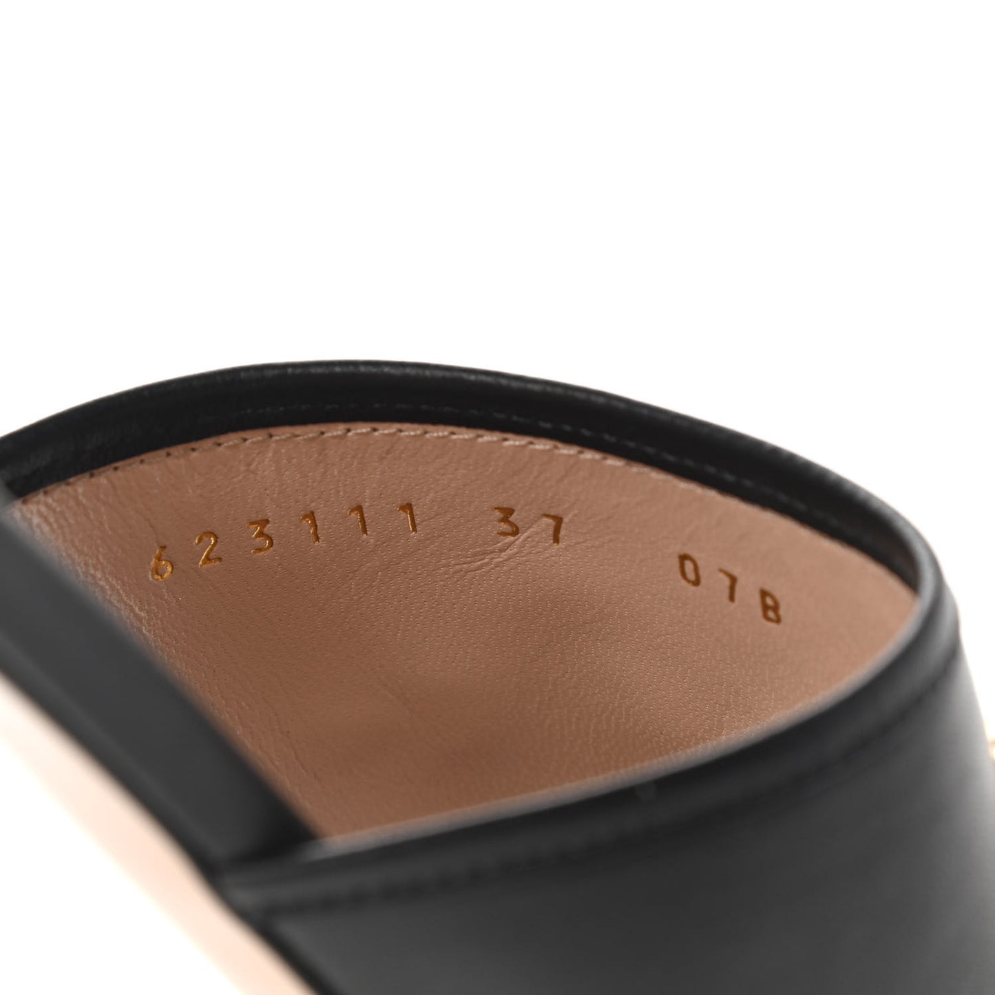 Nappa Horsebit Flat Slide Sandals 37 Black