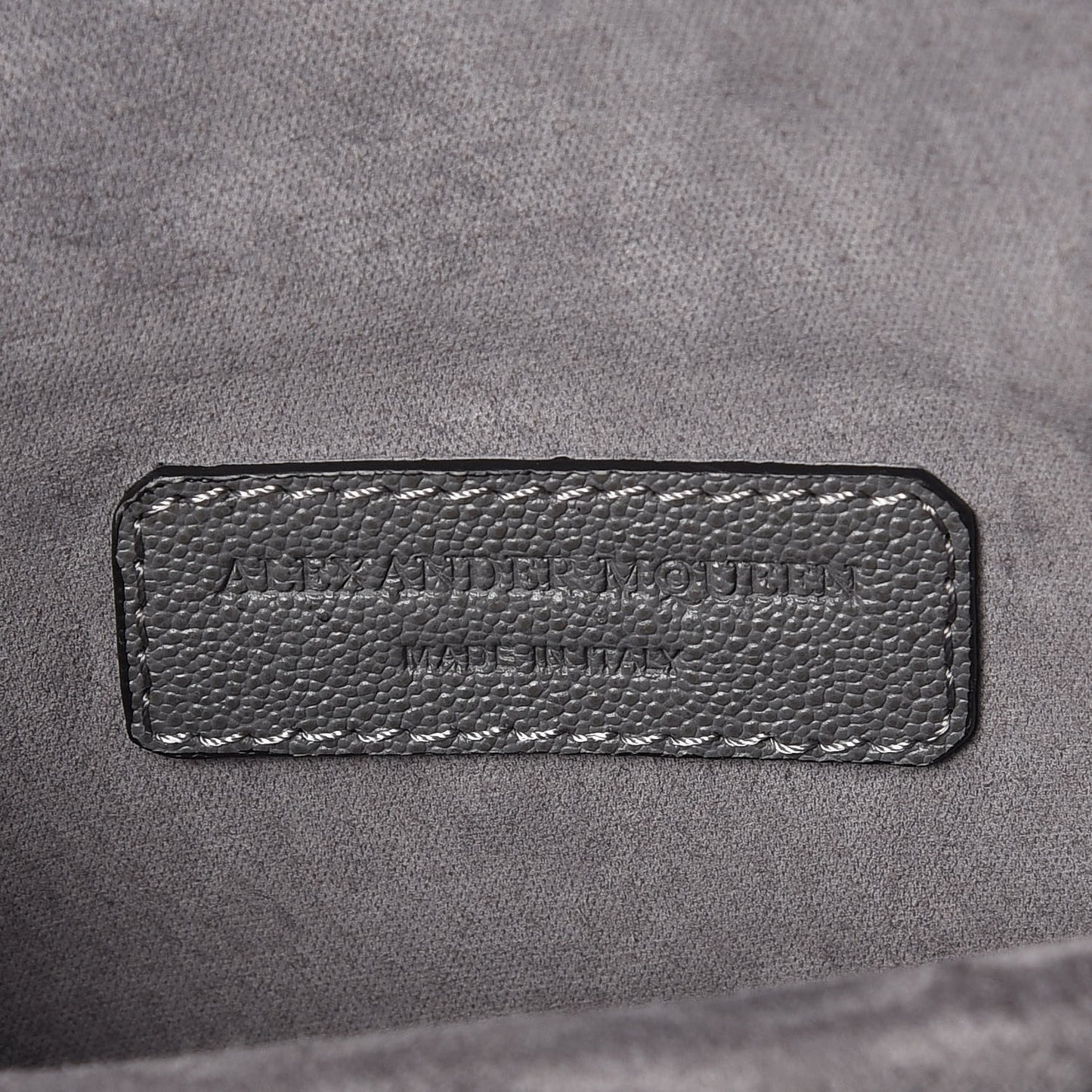 Calfskin Medium Insignia Flap Grey