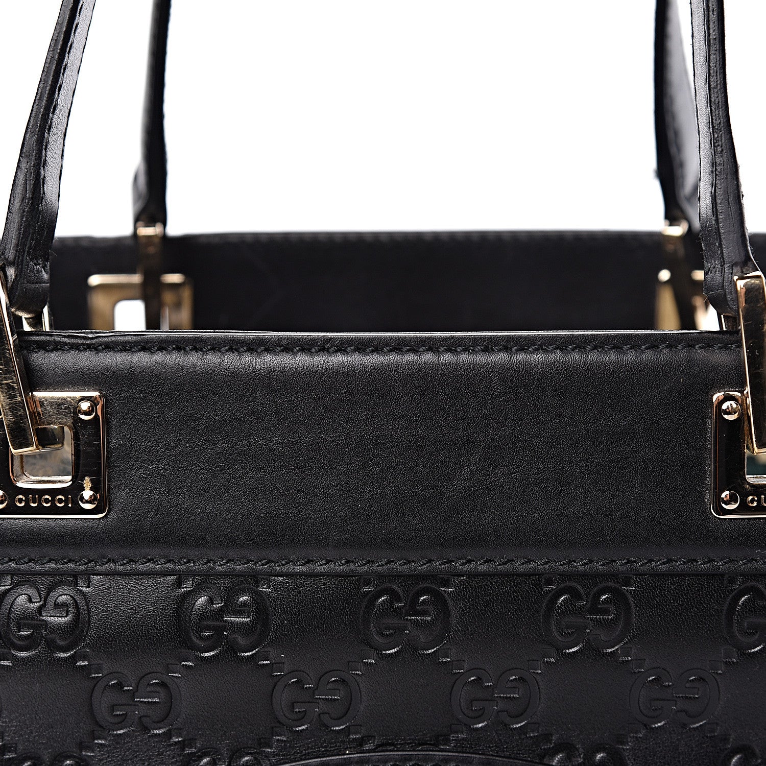 Gucci Guccissima Large Punch Tote Black 14 of 15