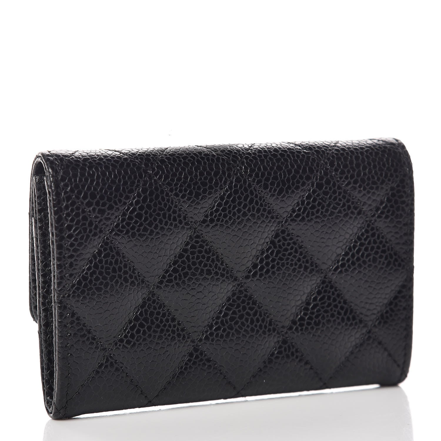 Chanel Caviar Quilted Flap Card Holder Black 3 of 8