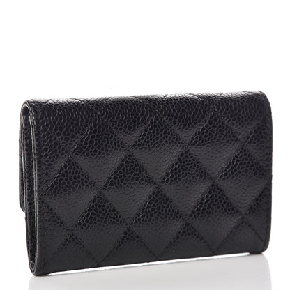 Chanel Caviar Quilted Flap Card Holder Black 3 of 8
