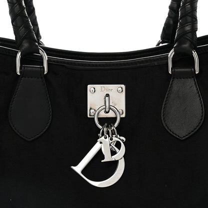Christian Dior Nylon Monogram Small Lovely Tote Black 8 of 13