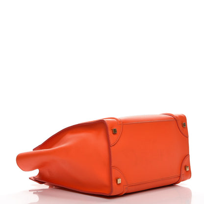 Celine Smooth Calfskin Mini Luggage Bright Orange 4 of 7