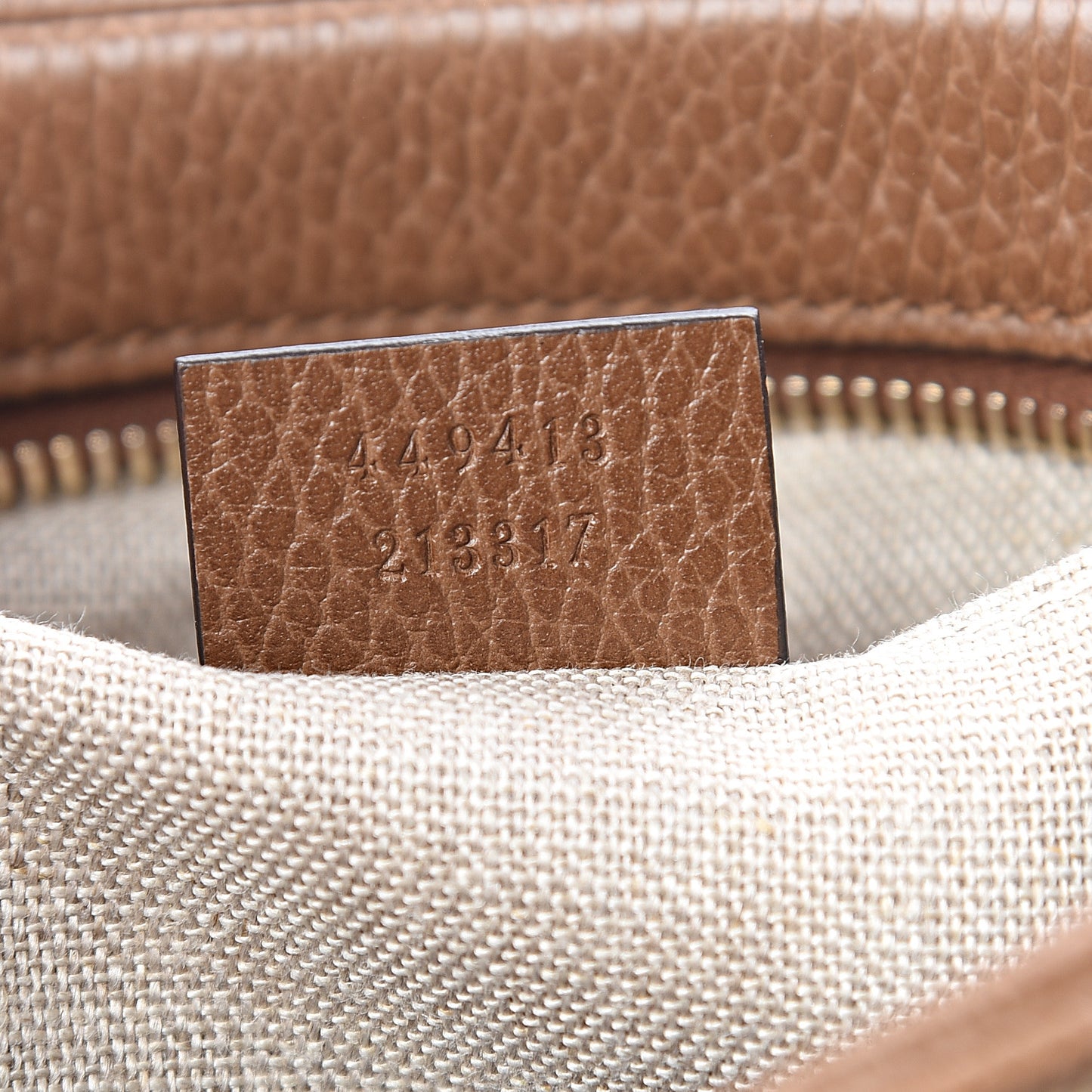 Monogram Mini Bree Messenger Bag Beige Tabacco