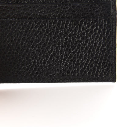 Gucci Pebbled Calfskin GG Marmont Card Case Black 6 of 7