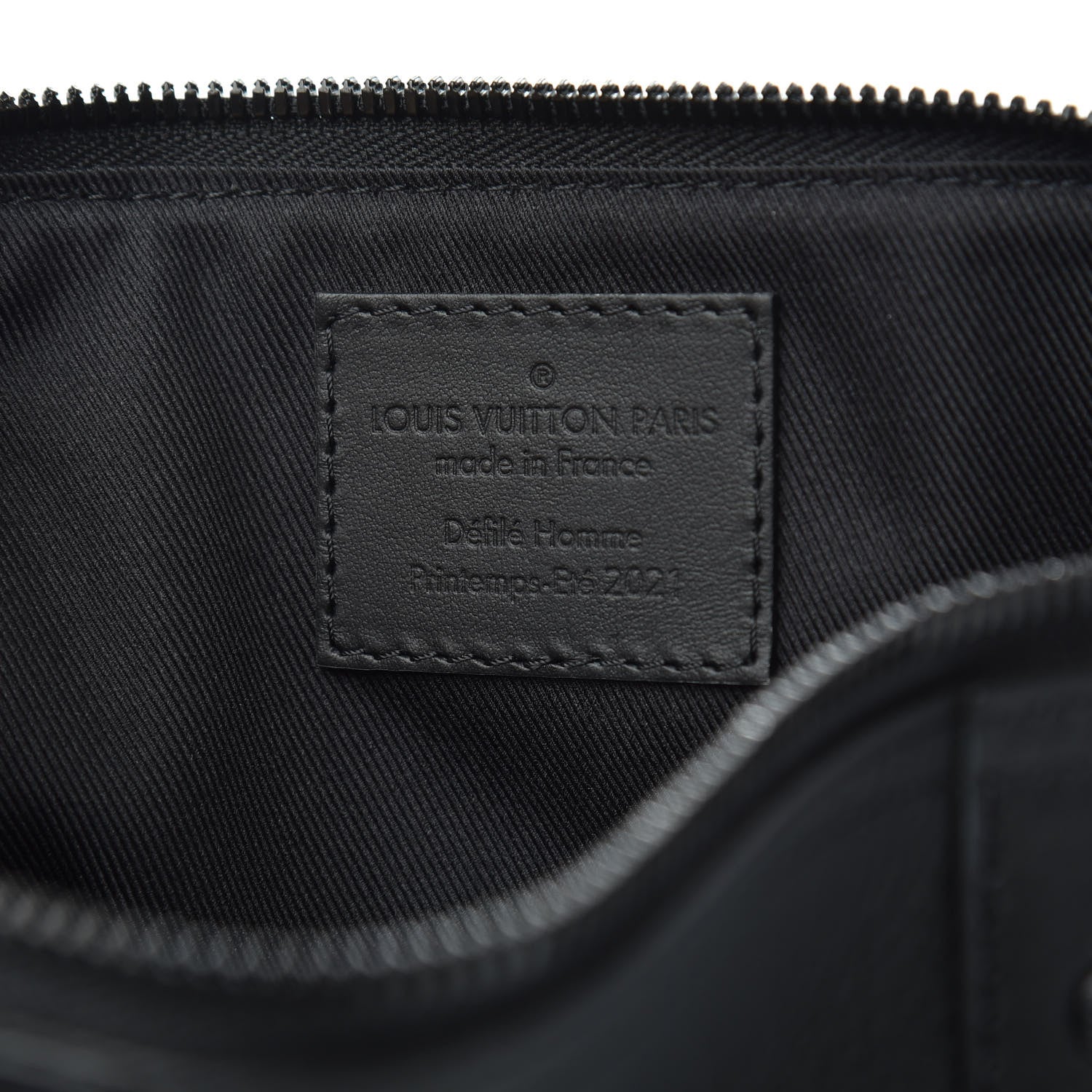 Louis Vuitton Calfskin Damier Distorted City Keepall Black 7 of 10