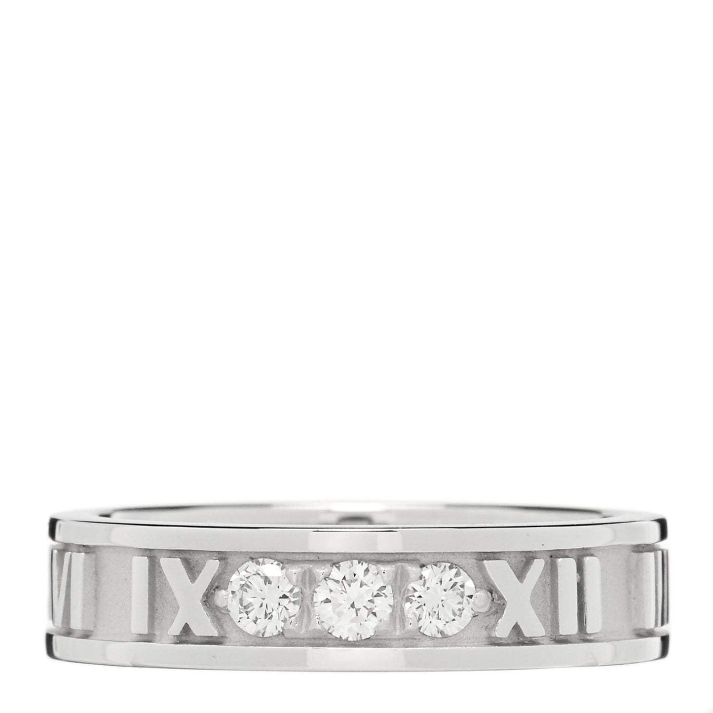 18K White Gold Diamond Atlas Ring 47 4