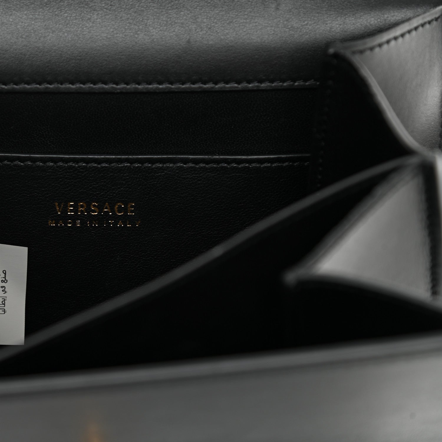 Versace Vitello Barocco Virtus Small Top Handle Shoulder Bag Black 5 of 18