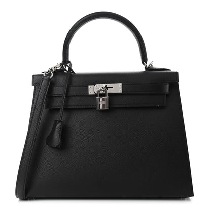 Hermes Epsom Kelly Sellier 28 Black 1 of 10