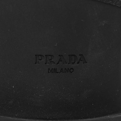 Prada Vernice Triangle 50mm Loafers 39.5 Black 6 of 9
