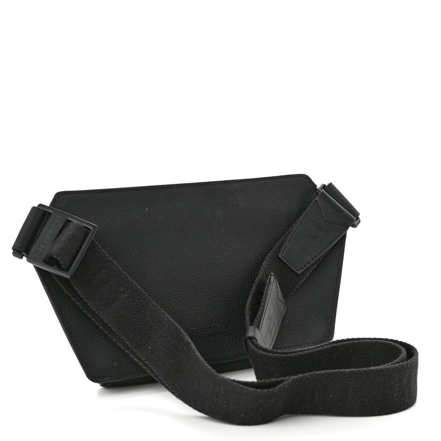 Grained Calfskin Aerogram Slingbag Black