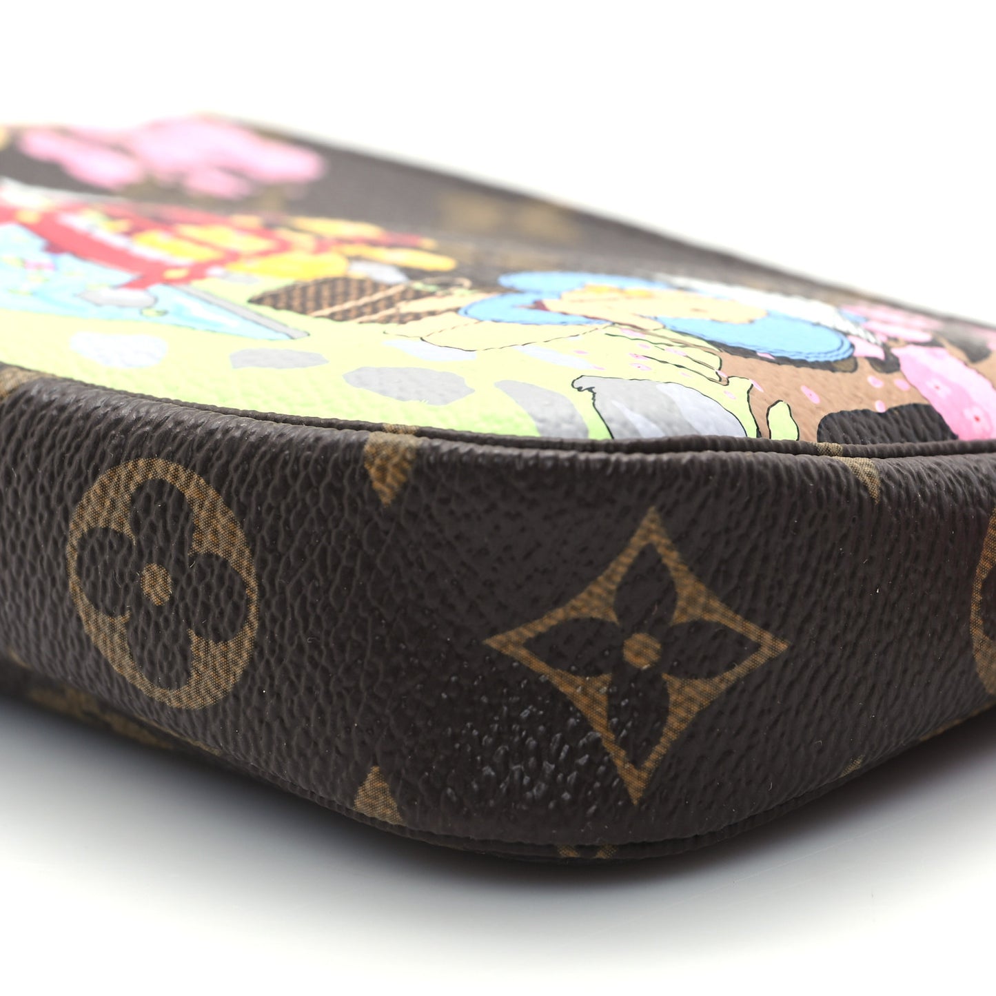 Monogram 2021 Christmas Animation Japanese Garden Mini Pochette Accessories Wisteria Pink