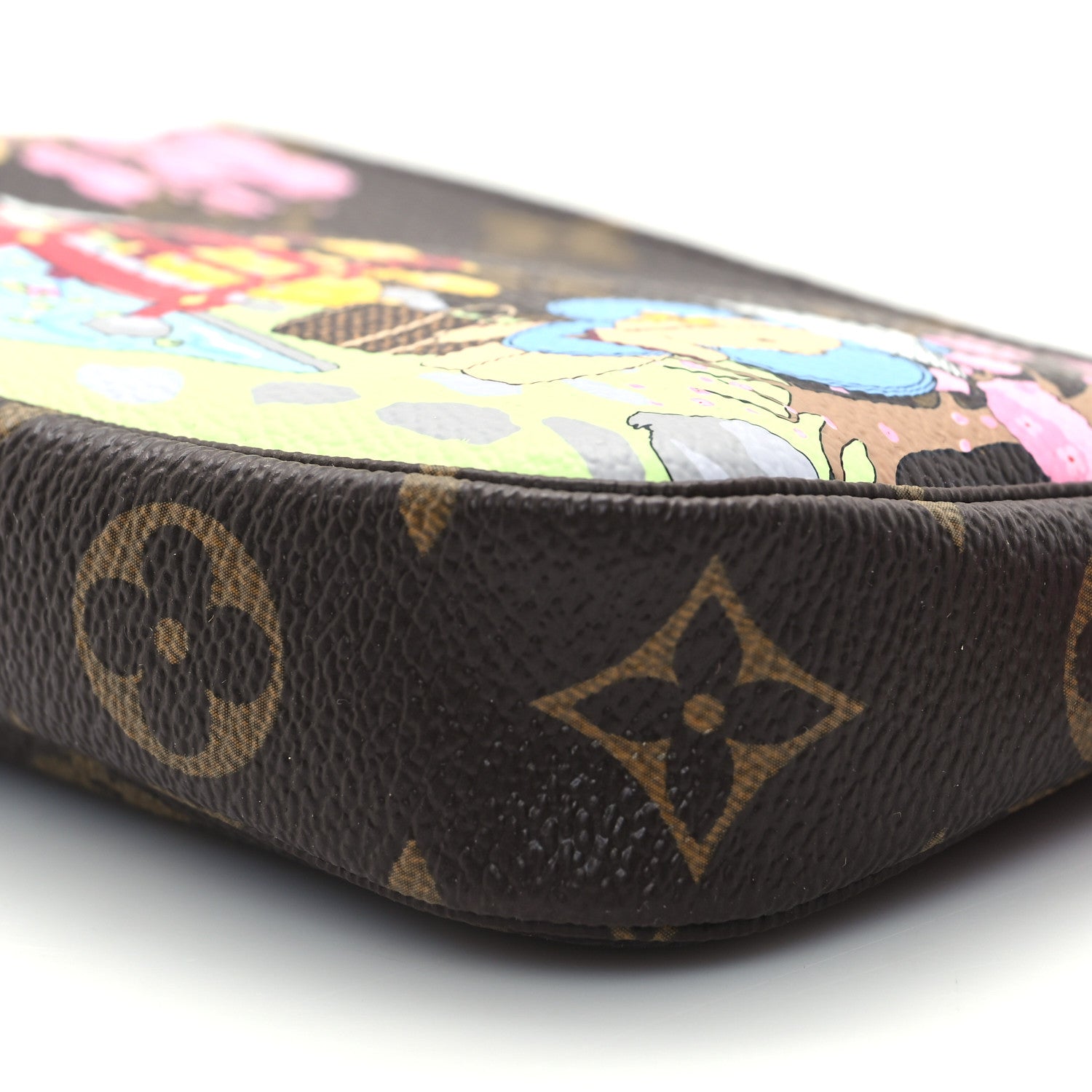 Louis Vuitton Monogram 2021 Christmas Animation Japanese Garden Mini Pochette Accessories Wisteria Pink 10 of 10