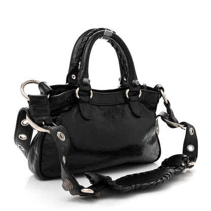 Balenciaga Agneau Arena Neo Cagole Mini Handbag Black 3 of 12