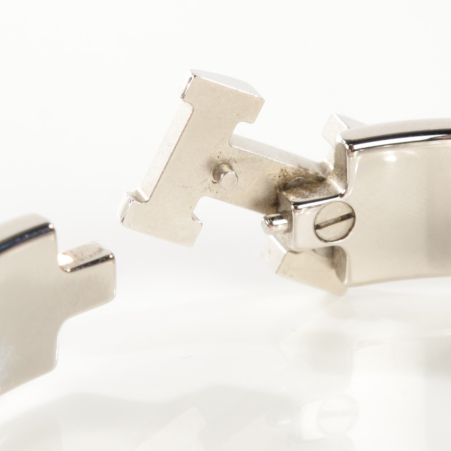 Hermes Enamel Narrow Clic Clac H Bracelet PM White 5 of 6
