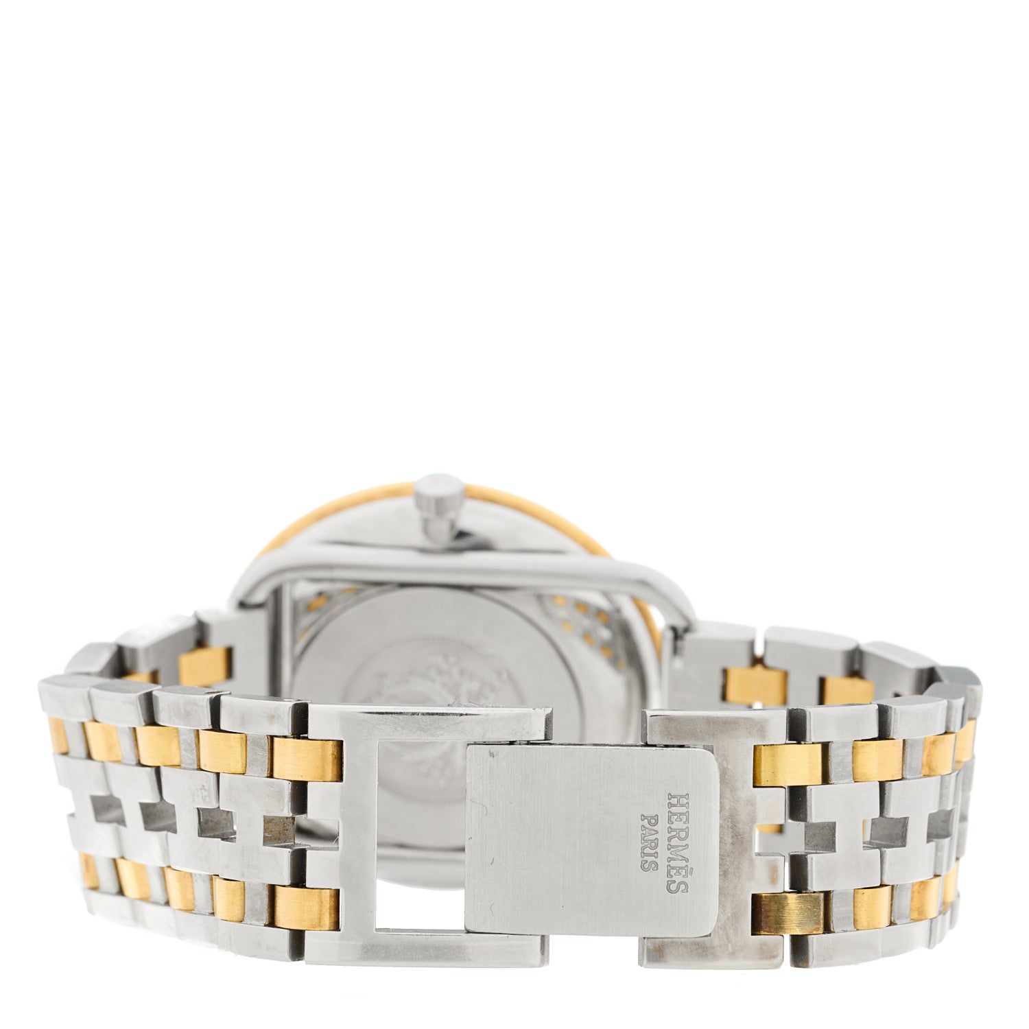 Hermes Stainless Steel 33mm Arceau Clipper Quartz Watch Gold 4 of 4