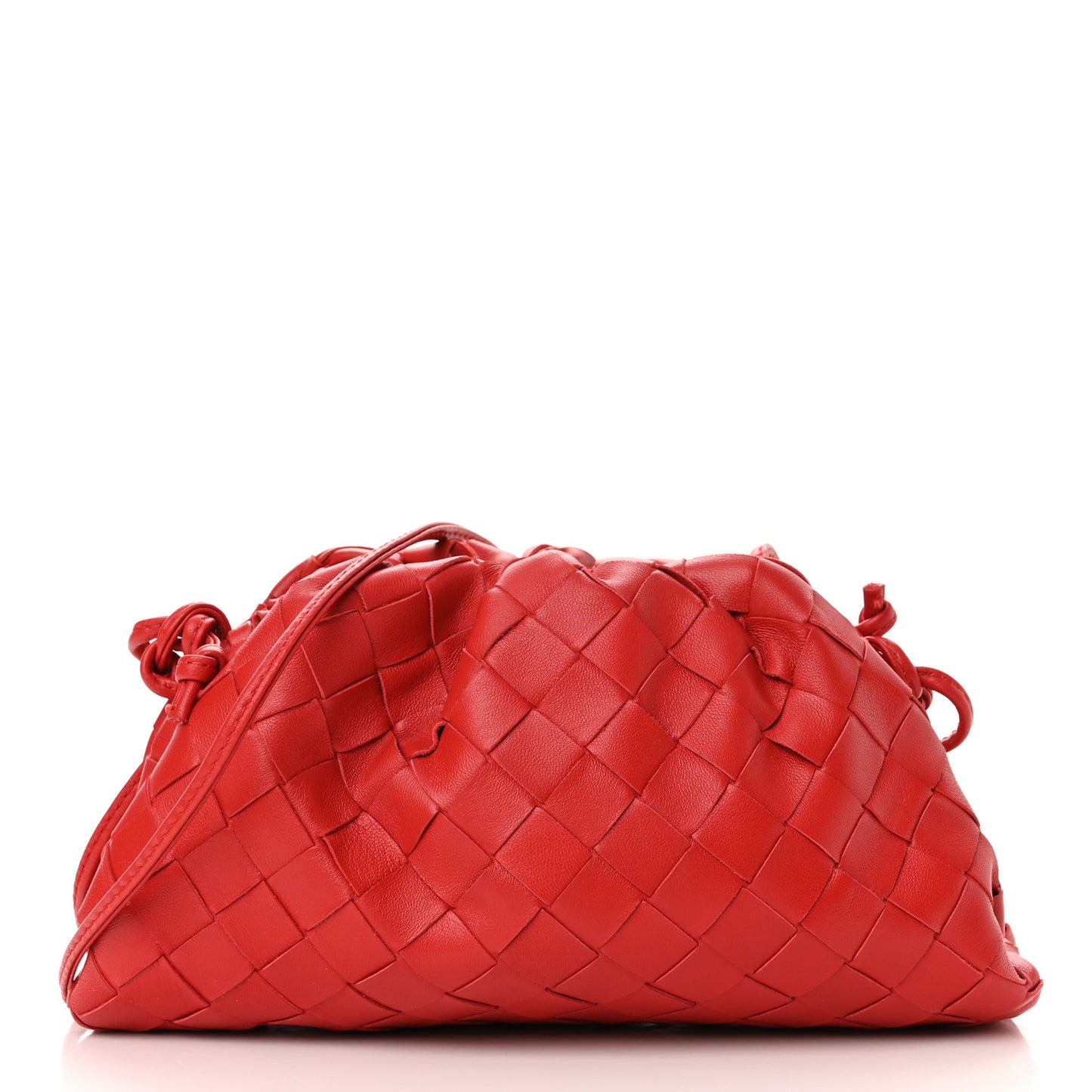 Nappa Intrecciato The Mini Pouch Bright Red