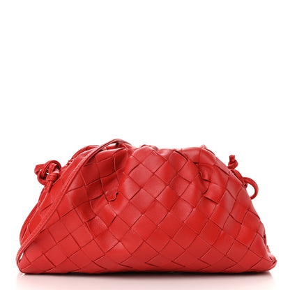 Bottega Veneta Nappa Intrecciato The Mini Pouch Bright Red 1 of 9