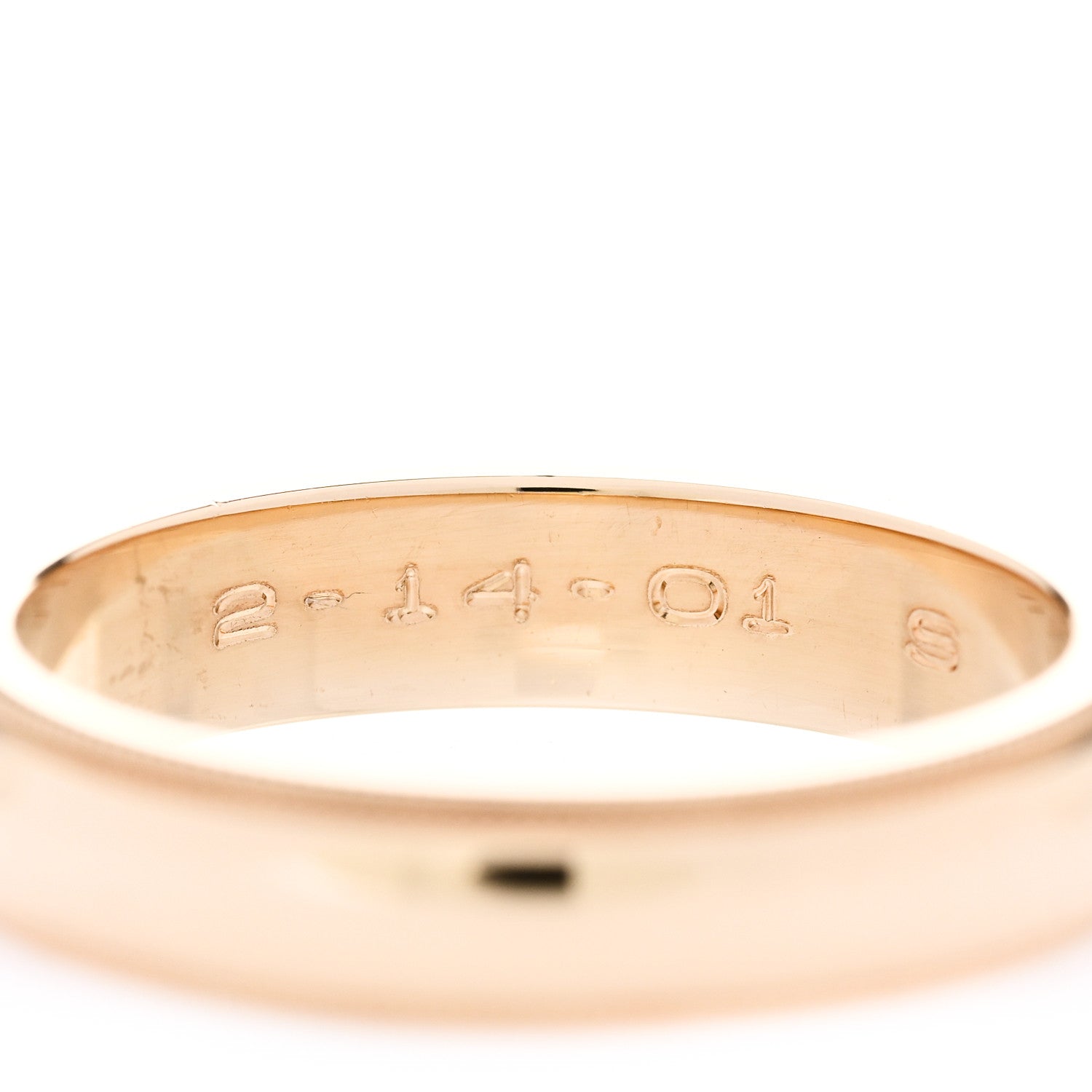 Tiffany 18K Yellow Gold 4mm Essential Double Milgrain Band Ring 53 6.5 5 of 6