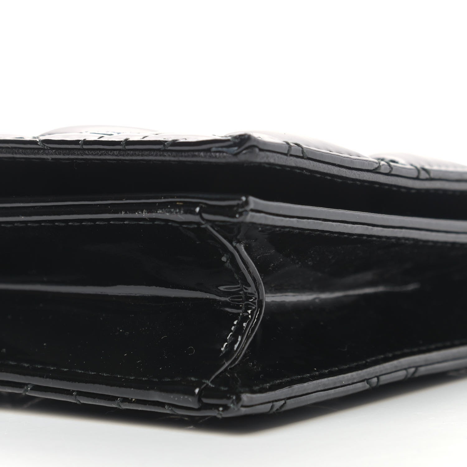 Christian Dior Patent Cannage Lady Dior Convertible Clutch Black 7 of 10