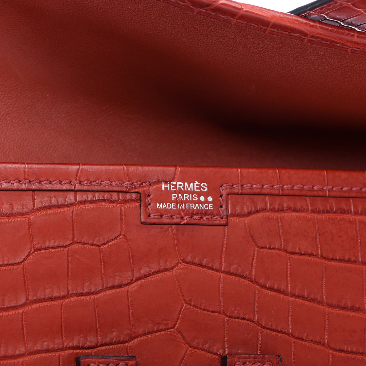 Matte Niloticus Crocodile Jige Elan 29 Rouge H