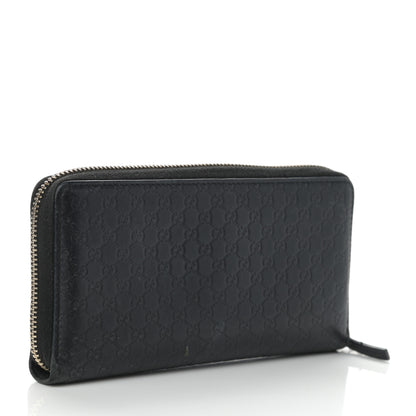 Gucci Microguccissima Bow Zip Around Wallet Black 3 of 12