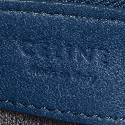 Celine Lambskin Large Trio Crossbody Bag Metallic Blue 6 of 9