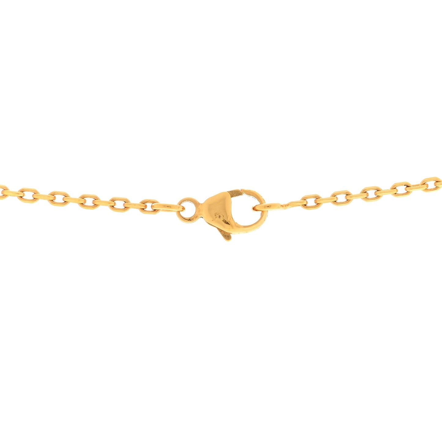 Lacquered Gold Pop H Pendant Necklace Black