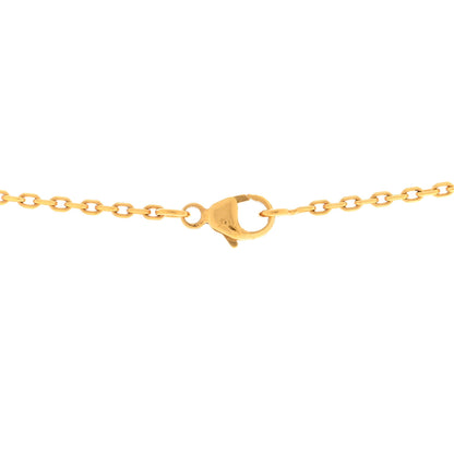 Hermes Lacquered Gold Pop H Pendant Necklace Black 4 of 5