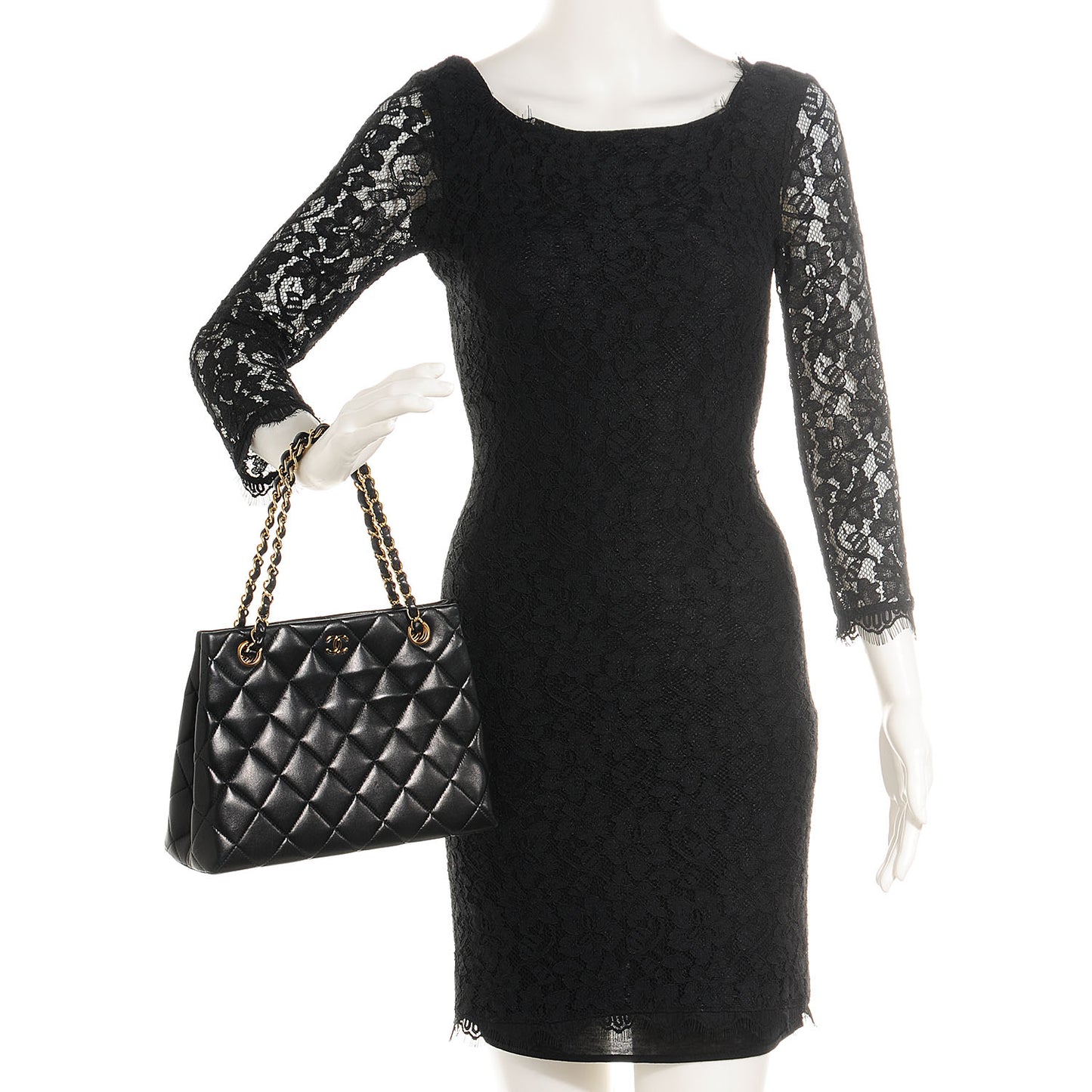 Lambskin Quilted Small Bag Black