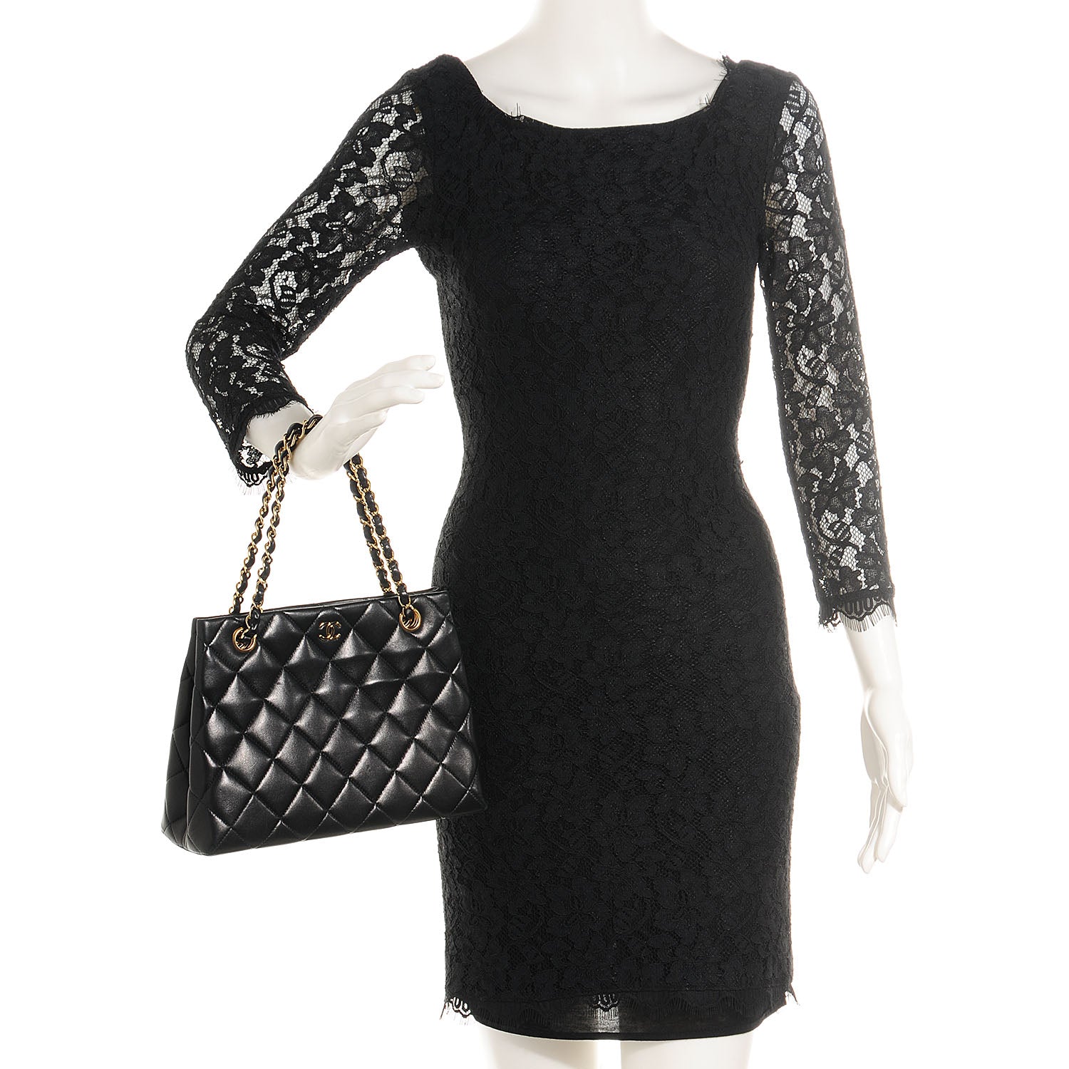 Chanel Lambskin Quilted Small Bag Black 2 of 7