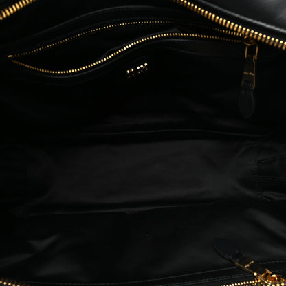 Miu Miu Calfskin Softy Medium Beau Top Handle Bag Black 5 of 11