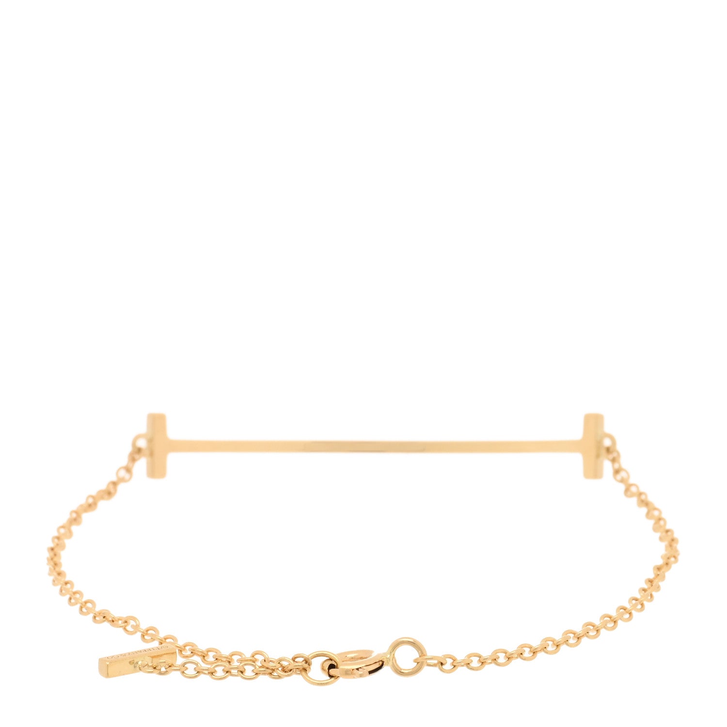 Tiffany 18K Yellow Gold T Smile Bracelet 2 of 3
