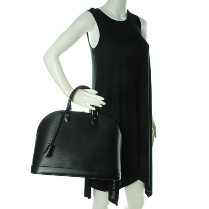 Louis Vuitton Epi Alma GM Black 2 of 7