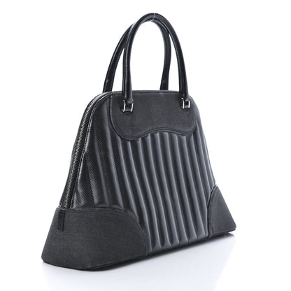 Christian Dior Denim Perforated Trailer Trash Tote Black 3 of 18