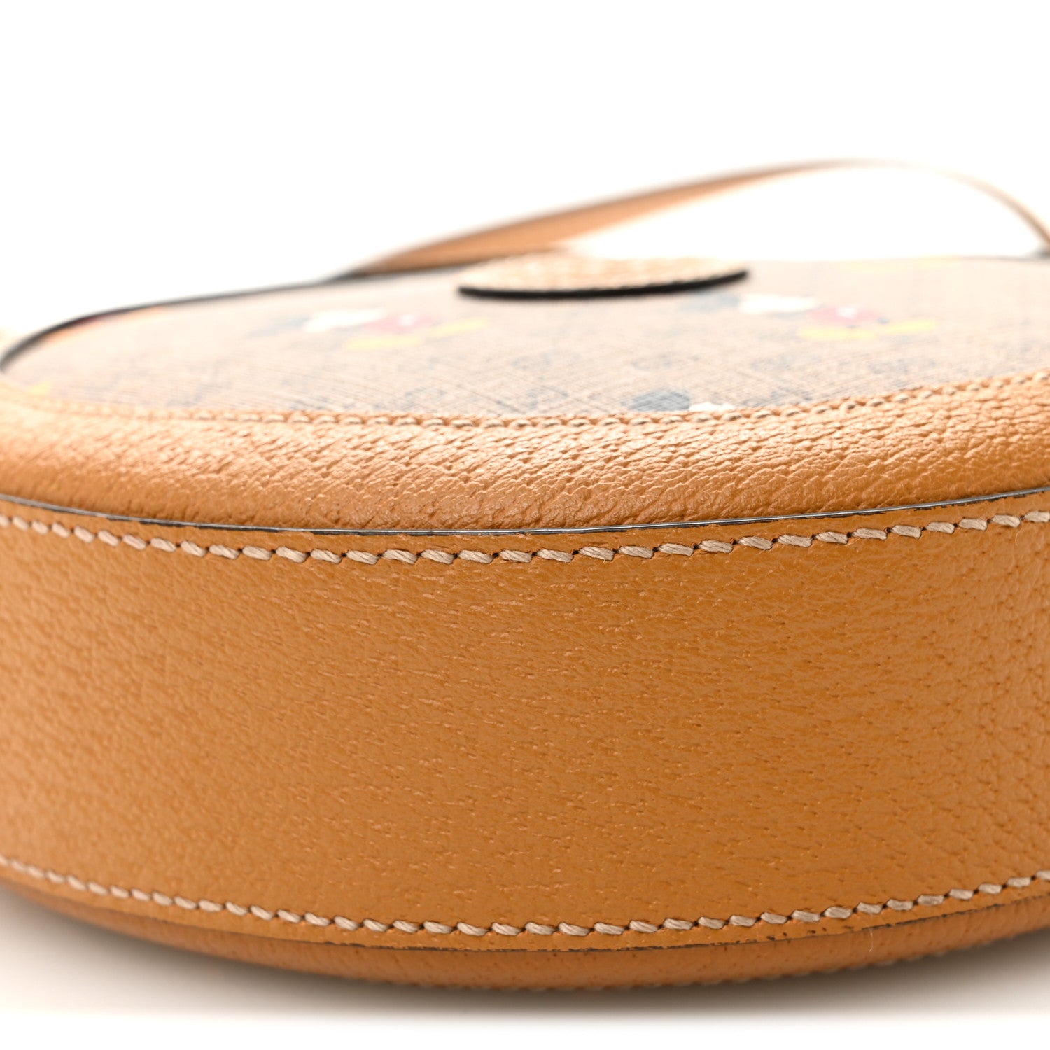 Gucci X DISNEY Mini Vintage GG Supreme Monogram Mickey Mouse Round Shoulder Bag Beige Vintage Sun Oil 9 of 10