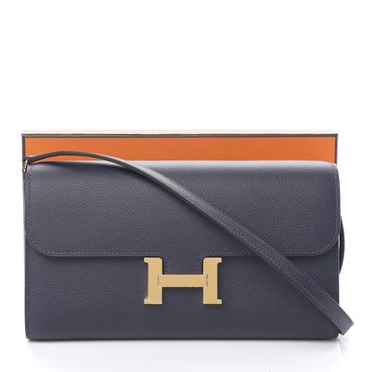 Hermes Evercolor Constance Wallet To Go Bleu Nuit 10 of 10