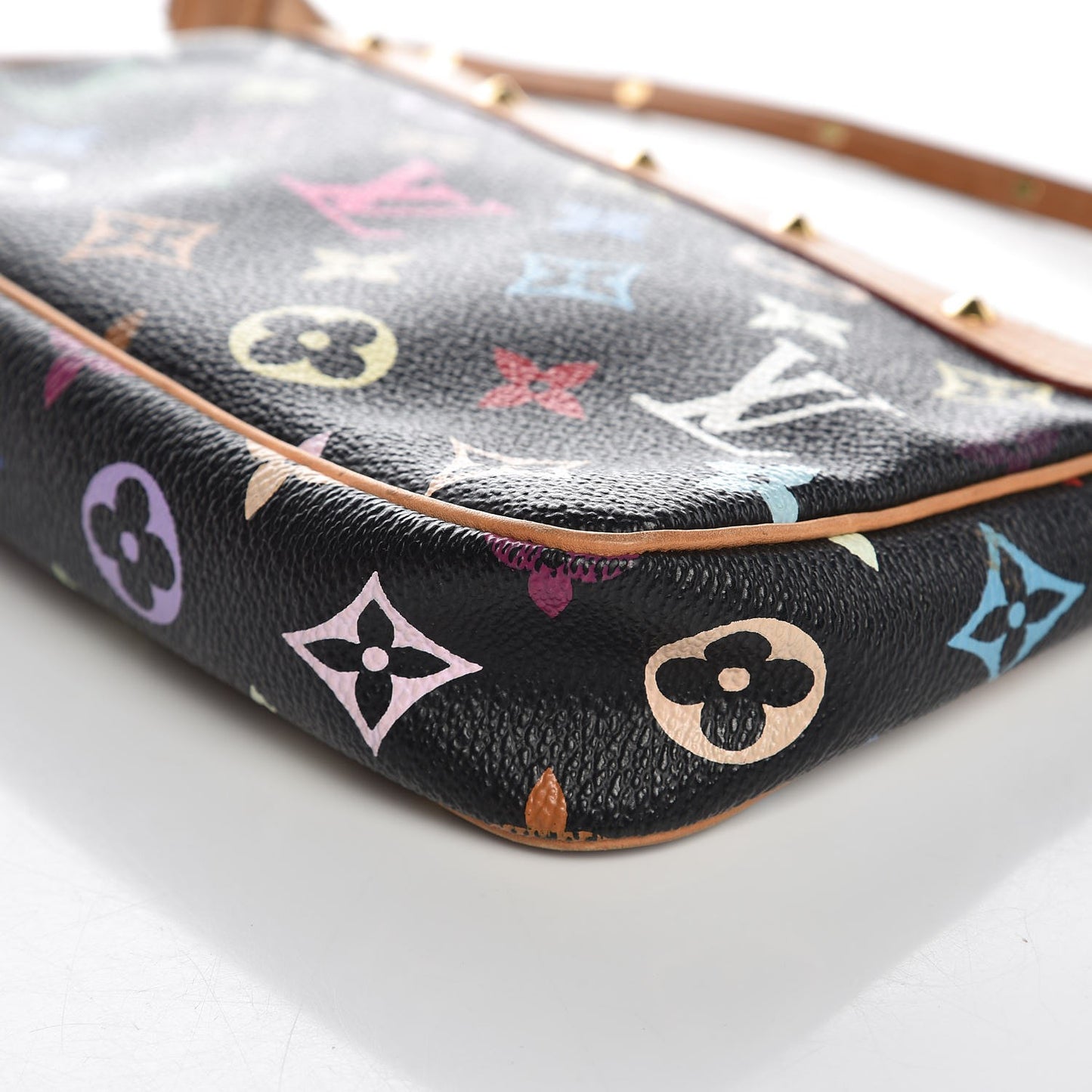 Monogram Multicolor Pochette Accessories Black