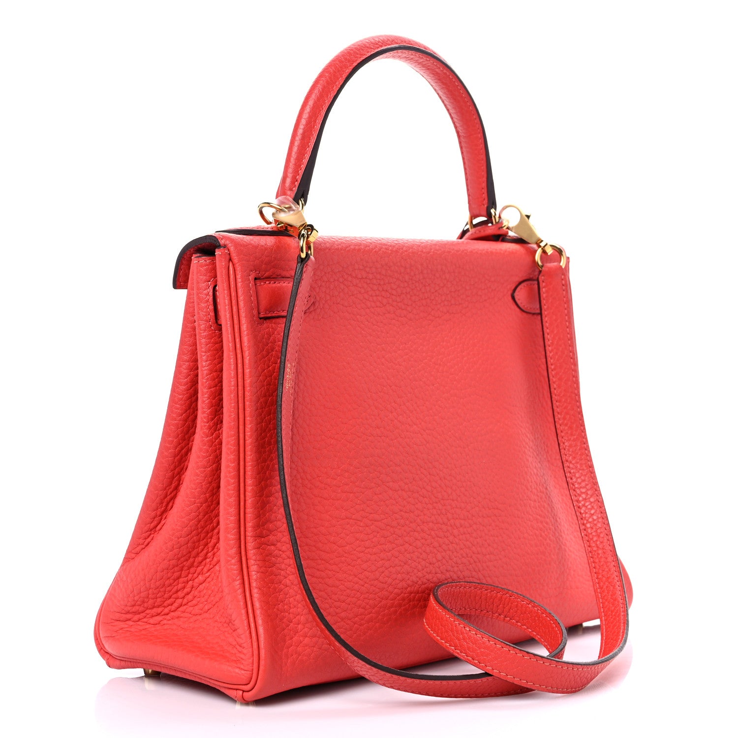 Hermes Taurillon Clemence Kelly Retourne 28 Rouge Pivoine 3 of 17