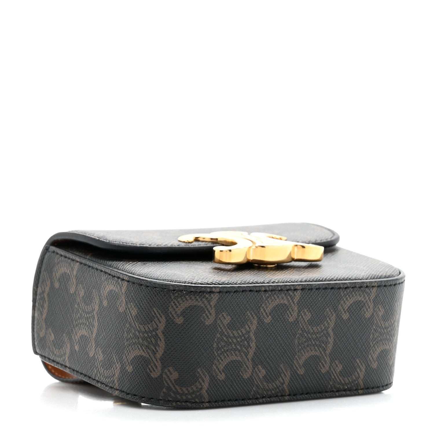 Celine Triomphe Mini Canvas Claude Belt Bag  80 32 Tan 4 of 12