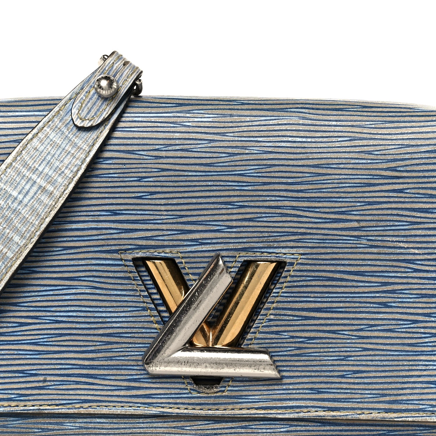 Louis Vuitton Epi Twist Chain Wallet Denim Light 8 of 10