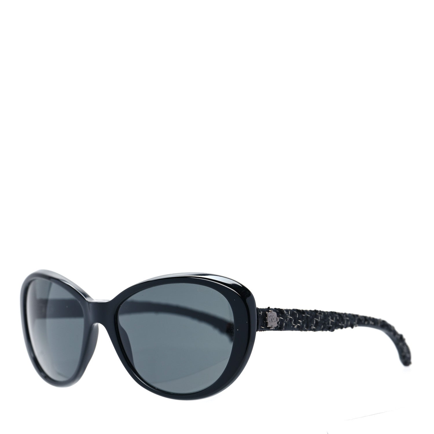 Chanel Acetate Tweed CC Sunglasses 5241 Black 1 of 6