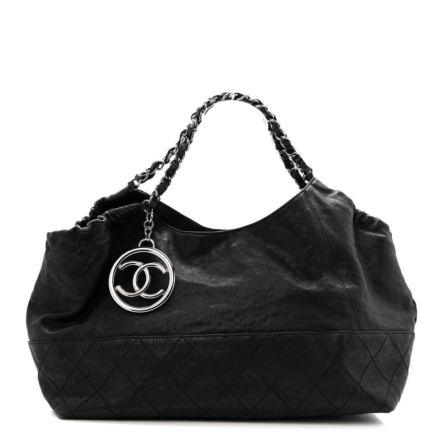 Chanel Calfskin Baby Coco Cabas Black Black 1 of 15