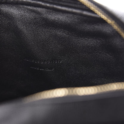 Saint Laurent Grain De Poudre Matelasse Monogram Mini Lou Camera Bag Black 9 of 11