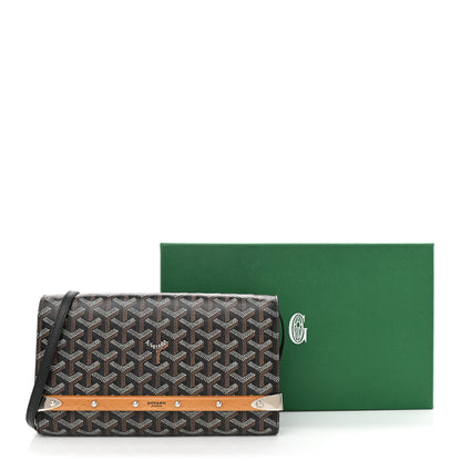 Goyard Goyardine Monte Carlo Bois Clutch With Strap Black 11 of 11