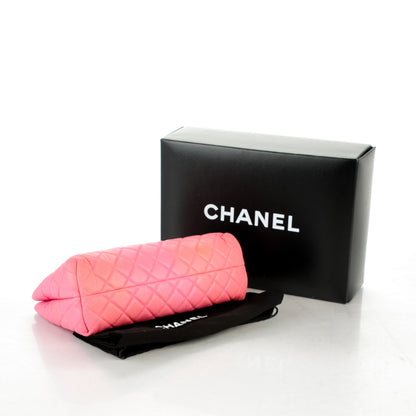 Chanel Caviar Quilted Zip Cosmetic Case Pink 4 of 7