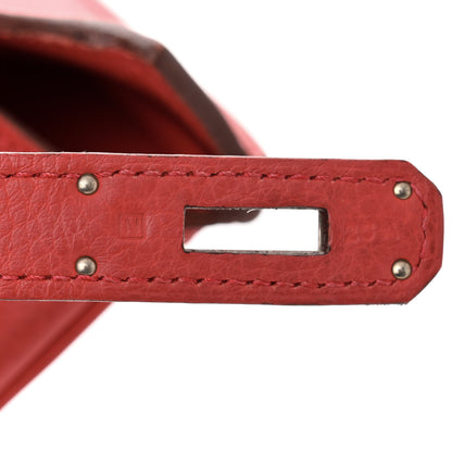 Hermes Taurillon Clemence Birkin 40 Rouge Venetian 7 of 11