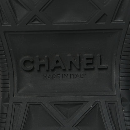 Chanel Velvet Calfskin Mixed Fibers CC Sneakers 39 Black 8 of 8