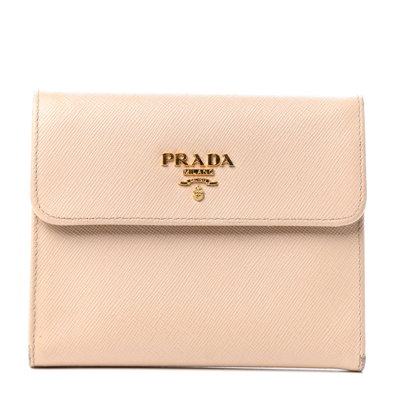 Prada Saffiano Metal Flap Wallet Orchidea 1 of 6