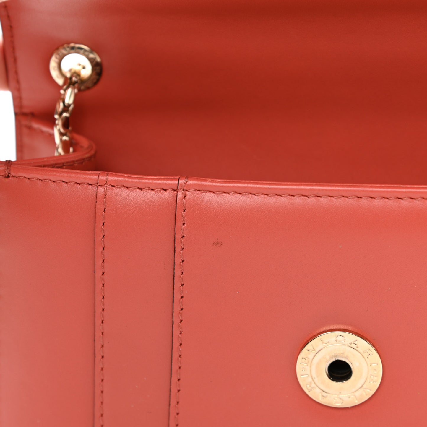 Calfskin Serpenti Forever Crossbody Bag Coral